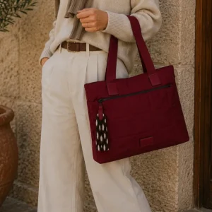 Bolso Acolchado Grande Mujer para Portátil 15,6" Impermeable