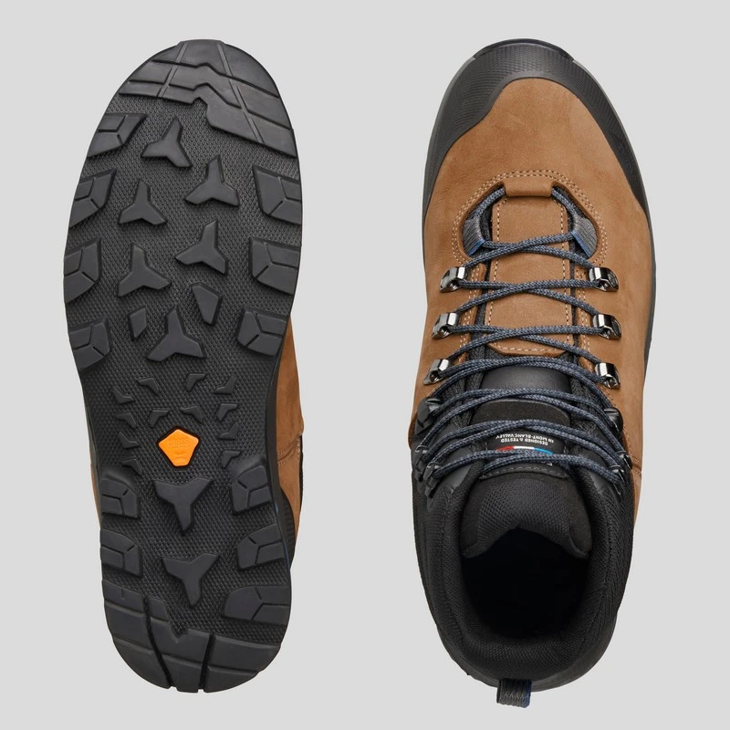 Botas impermeables de piel Forclaz TREK100 - Imagen 3