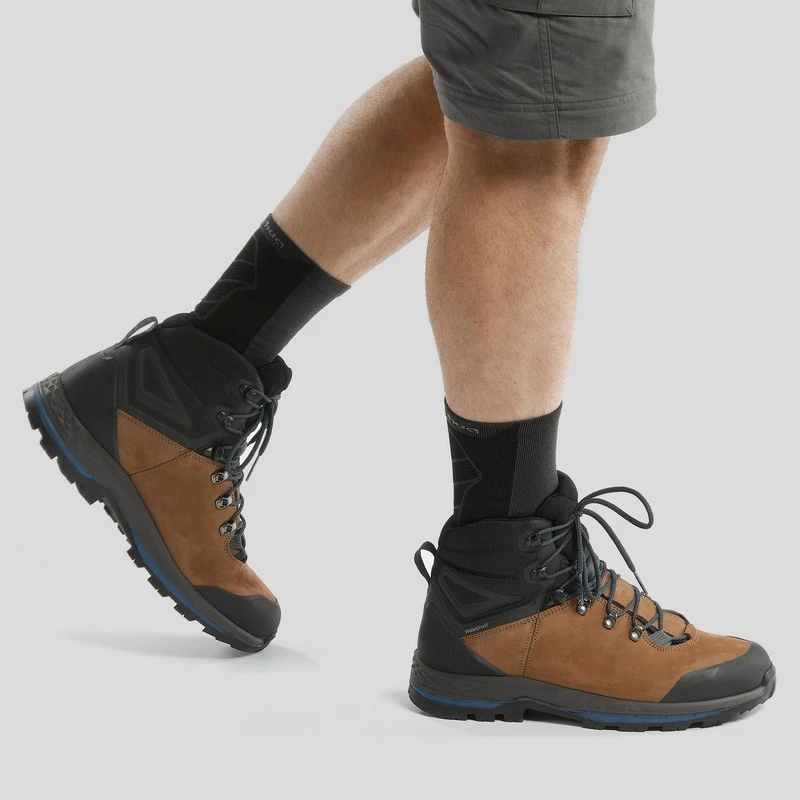 Botas impermeables de piel Forclaz TREK100 - Imagen 6