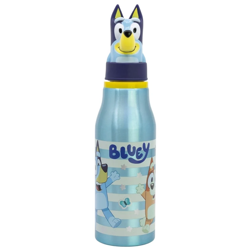 BOTELLA ALUMINIO CON FIGURITA 3D 690 ML BLUEY