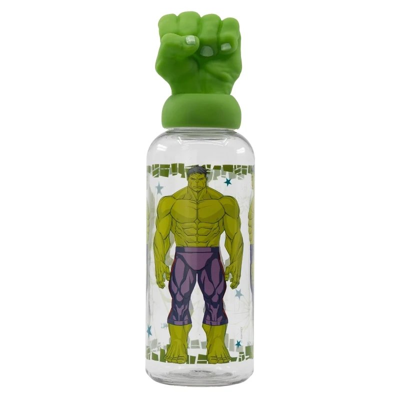 BOTELLA FIGURITA 3D 560 ML AVENGERS INVINCIBLE FORCE HULK. - Imagen 2