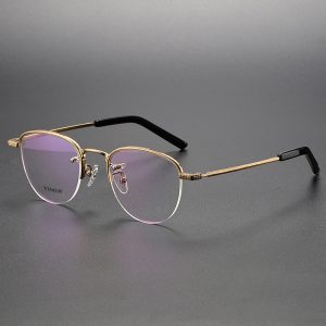 business-style-semi-rimless-titanium-eyeglass-frames-men-wholesale O-50T