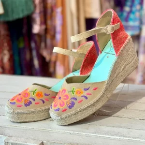Sandalias fluor bordadas Star Love