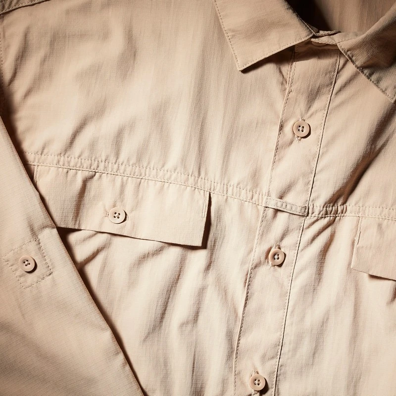 Camisa Anti-UV manga larga trekking en el desierto Forclaz - Imagen 7