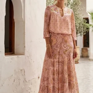 Falda larga estampada Domenica