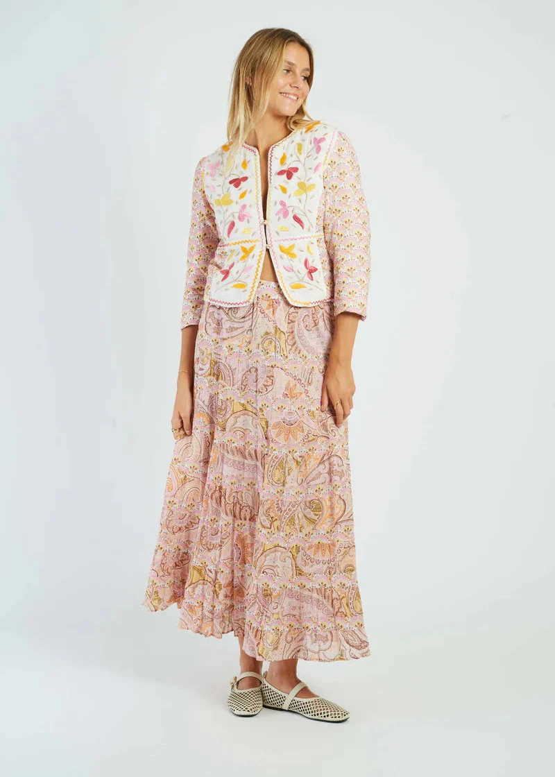 Falda larga estampada Domenica - Imagen 4