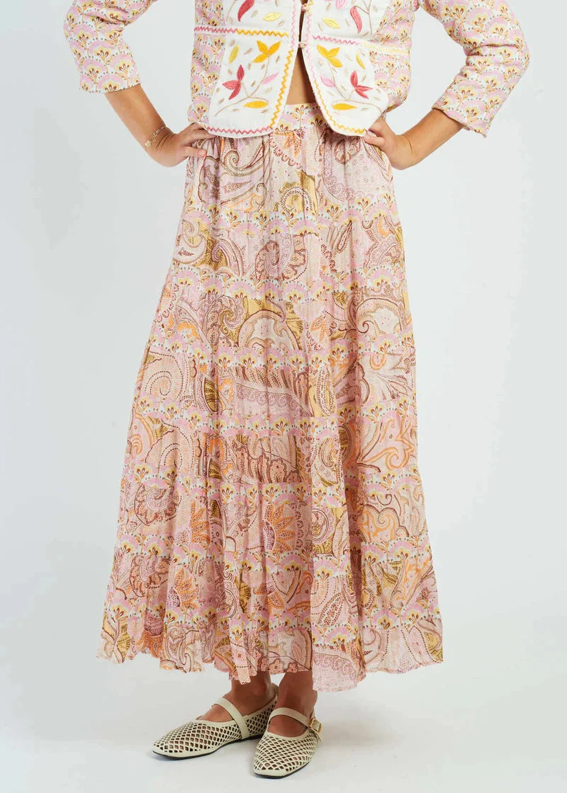 Falda larga estampada Domenica - Imagen 5