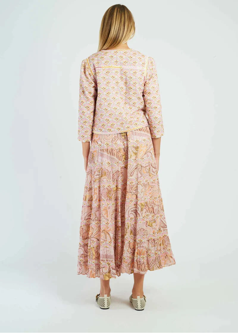 Falda larga estampada Domenica - Imagen 3