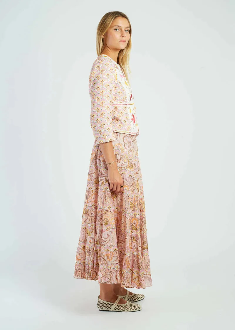 Falda larga estampada Domenica - Imagen 6