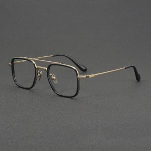 double-bridge-titanium-optical-frames wholesale GMS637 fashion