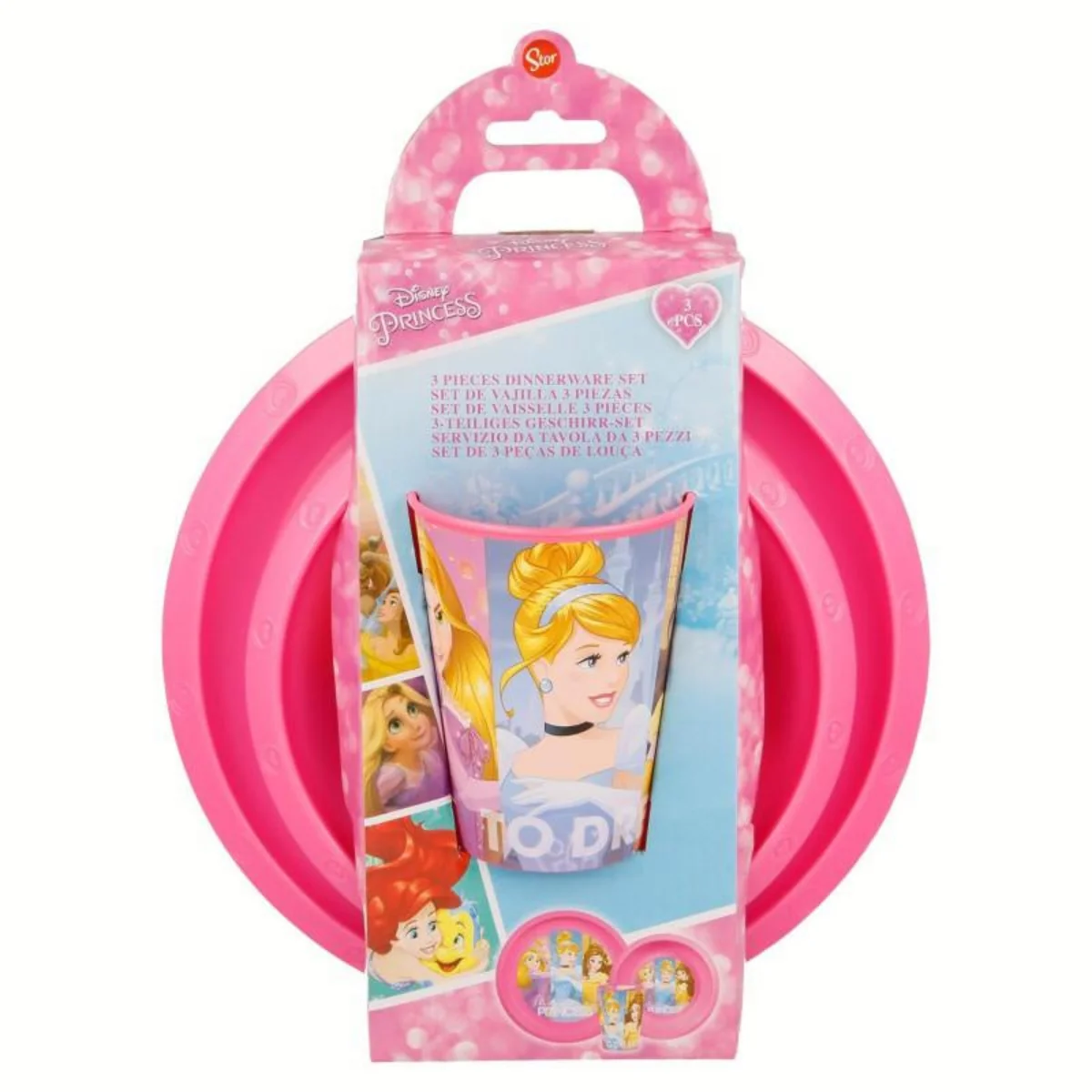 STOR SET EASY 3 PCS (PLATO, CUENCO Y VASO) PRINCES - Imagen 4