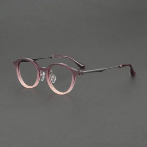 factory-direct japanese-style-round-titanium-optical-frames oem supplier OTW6046