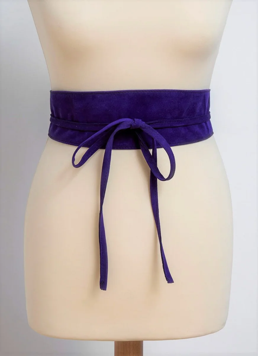 Fajín Mujer Ante Morado Diana - Imagen 3