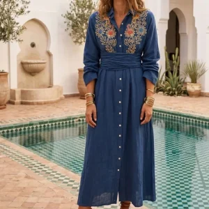 Vestido bordado Gloups