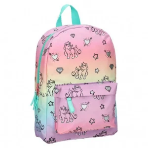 MOCHILA UNICORNIOS CASUAL MULTICOLOR 33X27X10CM
