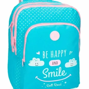 MOCHILA ESCOLAR ROLL ROAD BE HAPPY