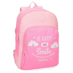 MOCHILA DOBLE ROLL ROAD HAPPY PINK