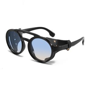 oem classic round-frame polarized sunglasses for driving FMS060