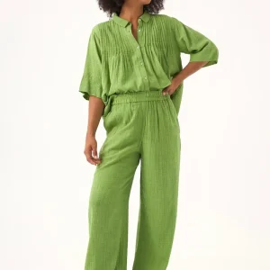 Pantalón liso verde
