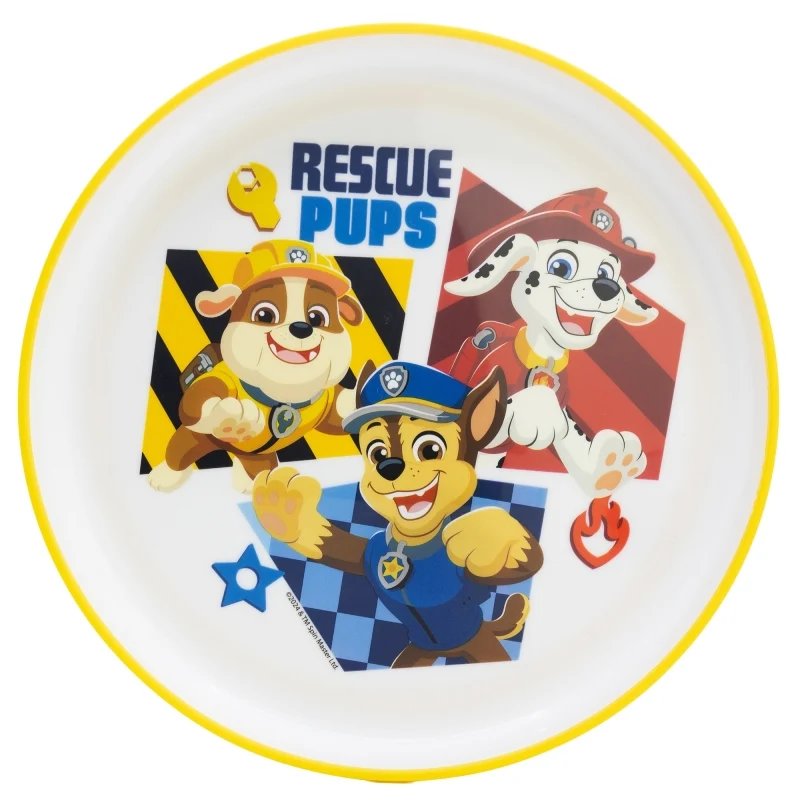 PLATO ANTIDESLIZANTE PREMIUM BICOLOR PAW PATROL BOY RESCUE PUPS - Imagen 2