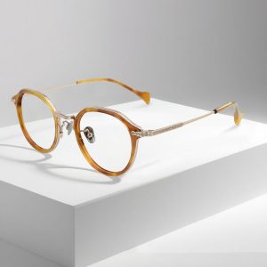 pure-titanium-irregular-large-optical-frames oem manufacturer OTW6011