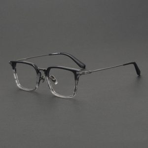retro-acetate-titanium-optical-frames export factory DTX446 large-face