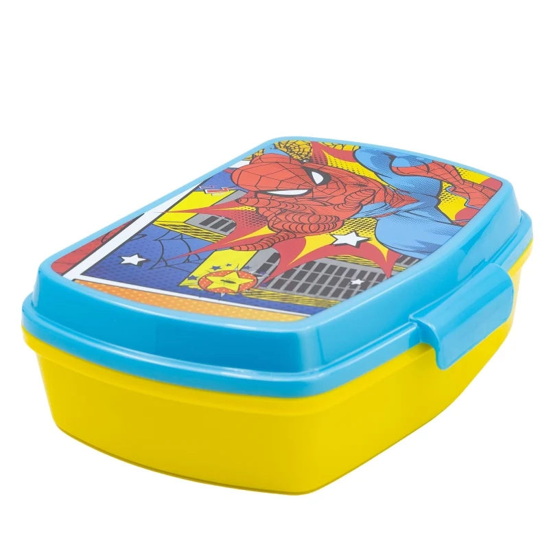 SANDWICHERA RECTANGULAR SPIDERMAN MIDNIGHT FLYER - Imagen 2
