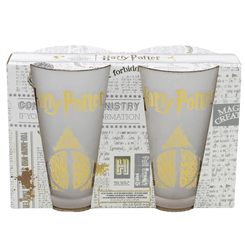 SET 2 VASOS CASUAL DE CRISTAL 490 ML HARRY POTTER