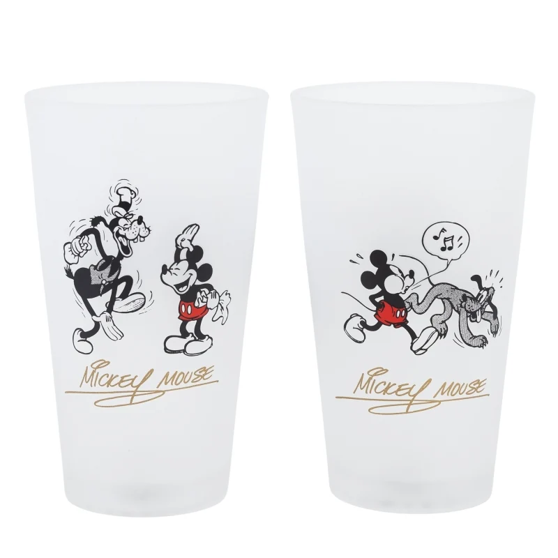 SET 2 VASOS CASUAL DE CRISTAL 490 ML MICKEY MOUSE VINTAGE - Imagen 2