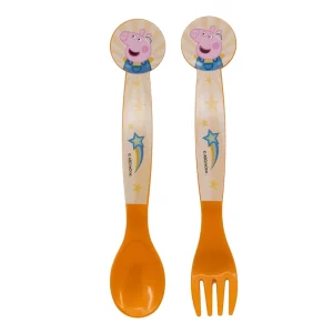 SET DE 2 CUBIERTOS PP (CUCHARA Y TENEDOR) PEPPA PIG KINDNESS COUNTS