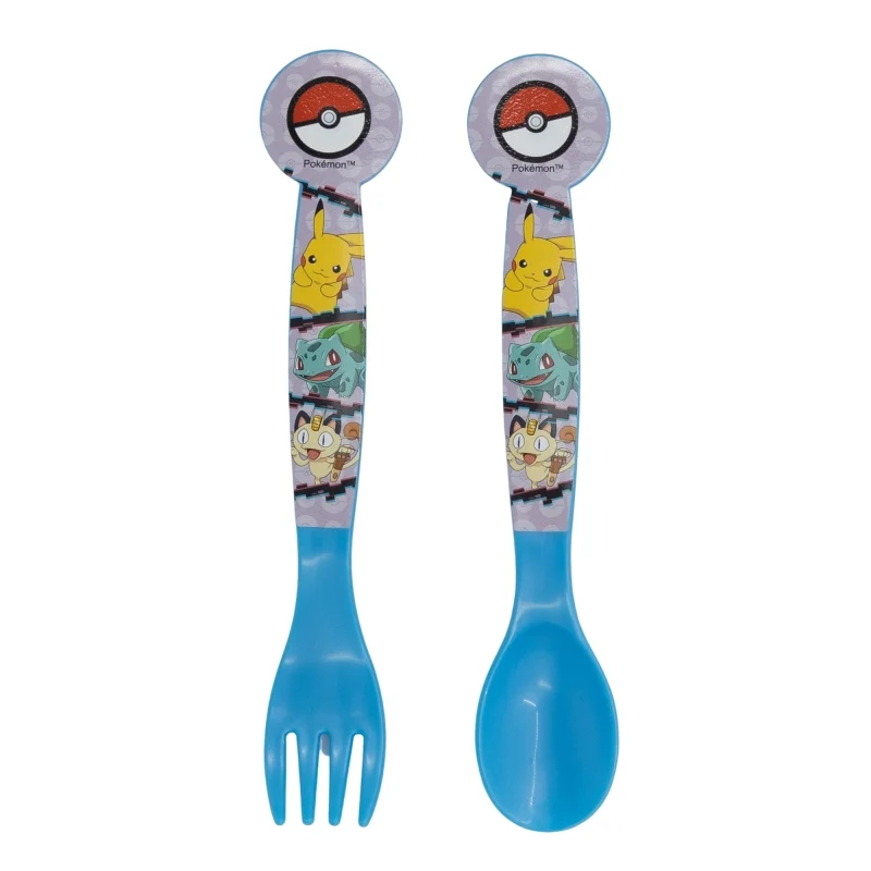 SET DE 2 CUBIERTOS PP (CUCHARA Y TENEDOR) POKEMON DISTORSION