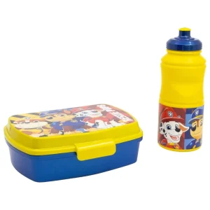 SET VUELTA AL COLE (SANDWICHERA RECTANGULAR Y BOTELLA SPORT EASY HOLD 380 ML) EN CAJA REGALO PAW PATROL BOY RESCUE PUPS