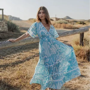 Vestido largo Shell