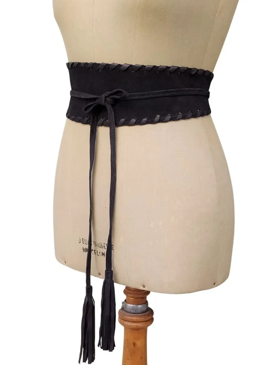 Cinturón Dorado Ancho Boho Chic - Imagen 9