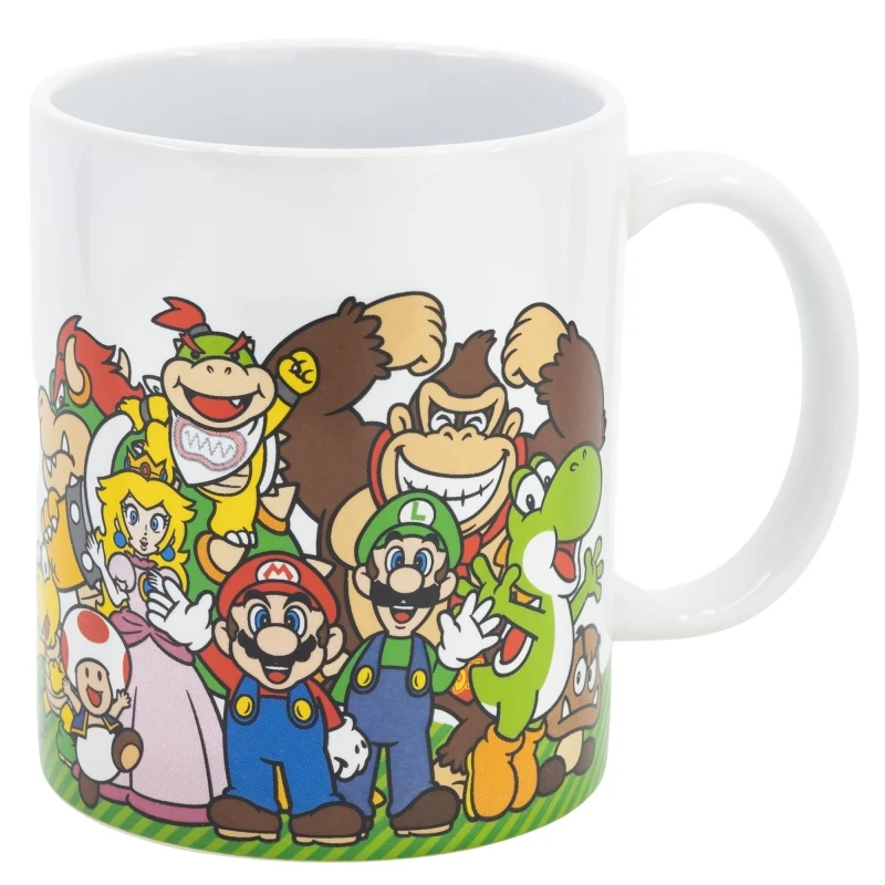 TAZA CERAMICA 325 ML EN CAJA DE REGALO SUPER MARIO GROUP DNLS