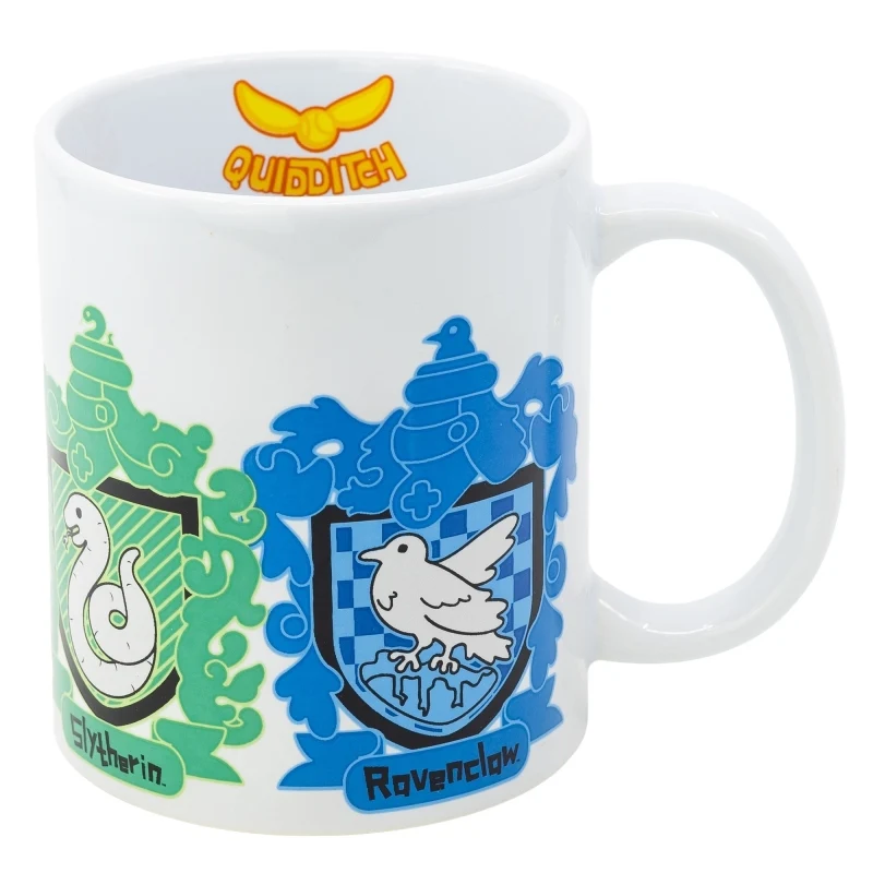TAZA CERAMICA 325 ML EN CAJA REGALO HARRY POTTER CHIBI HOUSES DNLS YA - Imagen 2