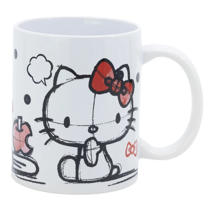 TAZA CERAMICA 325 ML EN CAJA REGALO HELLO KITTY YA - Imagen 2