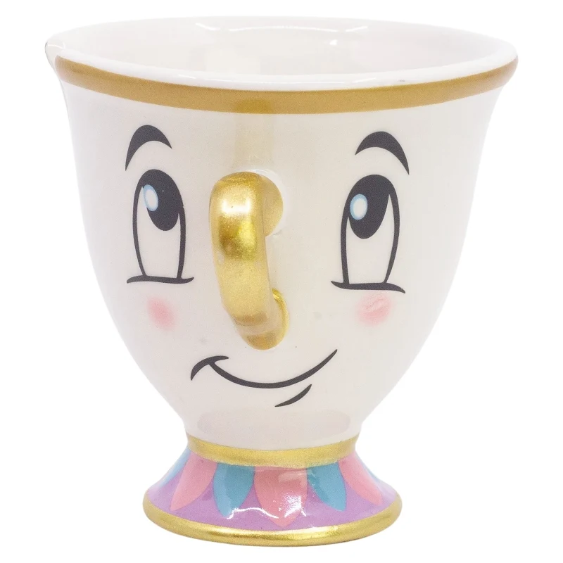TAZA CERAMICA 3D 190 ML EN CAJA REGALO CHIP LA BELLA Y LA BESTIA - Imagen 2