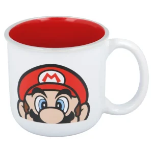 TAZA CERAMICA DESAYUNO 400 ML EN CAJA REGALO SUPER MARIO