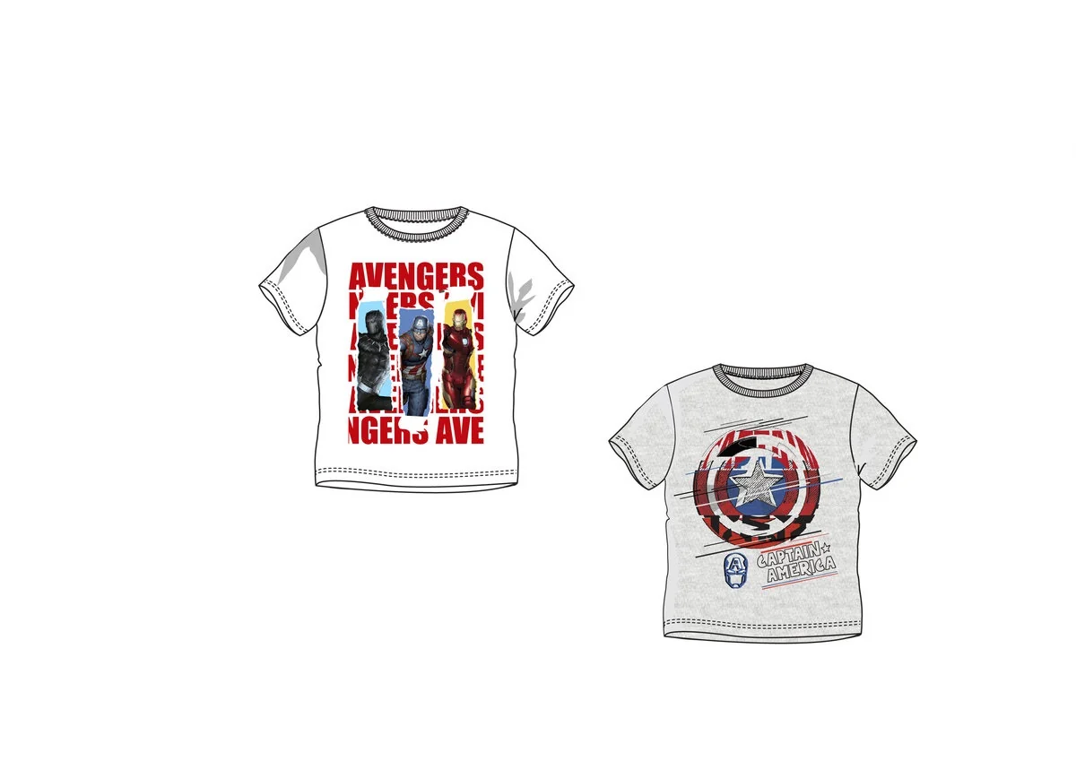 PACK 8 CAMISETAS LOS VENGADORES T4-10 AÑOS - Imagen 2