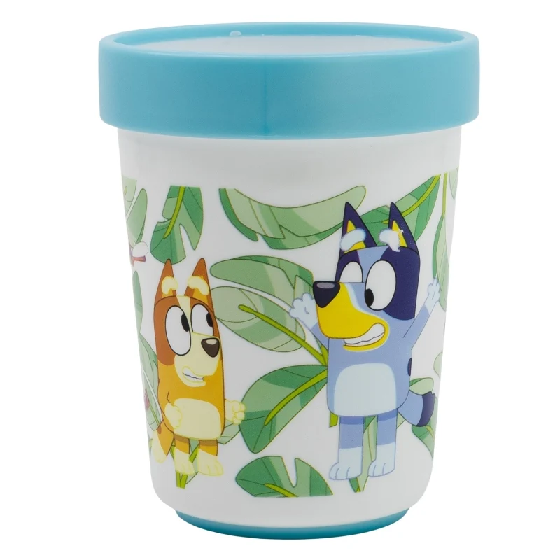 VASO ANTIDESLIZANTE PREMIUM BICOLOR 260 ML BLUEY - Imagen 2