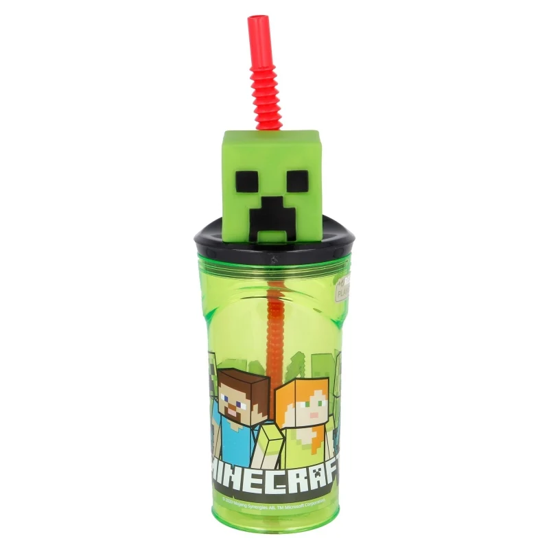 VASO FIGURITA 3D 360 ML MINECRAFT - Imagen 2