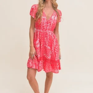 Vestido corto estampado