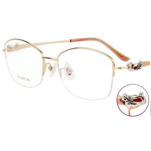 Wholesale Highend Diamond Titanium Eyewear Frames – 99989