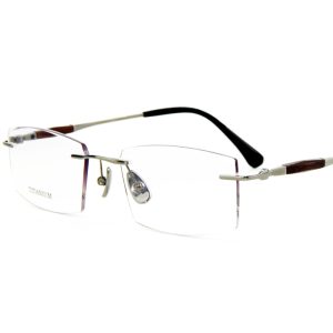 Wholesale Natural Wood Titanium Eyeglasses – 9973