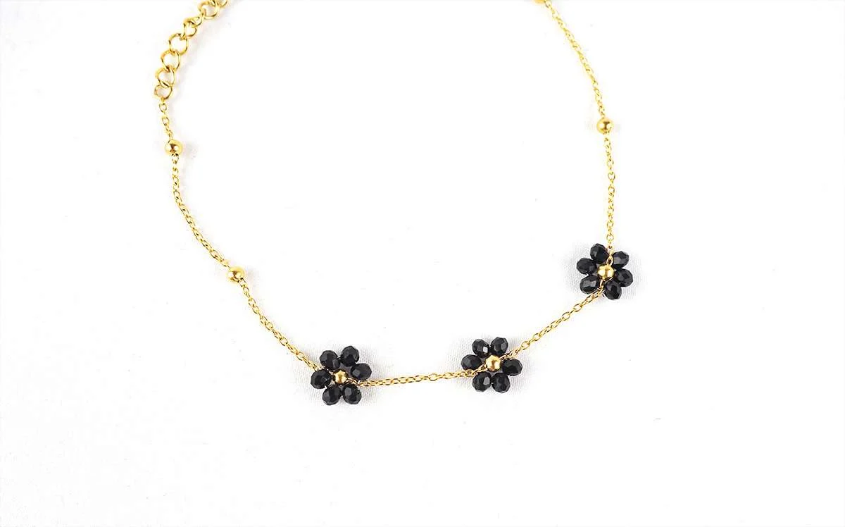 Pack de Dos pulseras en acero con flores de KEMO - Imagen 4