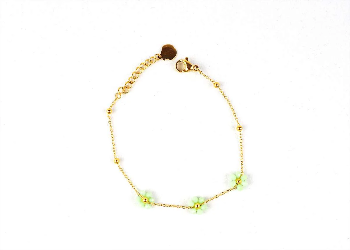 Pack de Dos pulseras en acero con flores de KEMO - Imagen 5