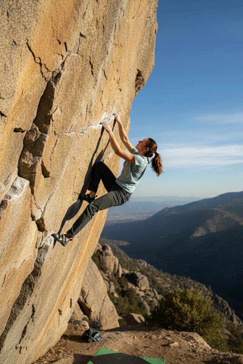 Pantalón Escalada - Trekking Turia Jeans Black Unisex - Imagen 8